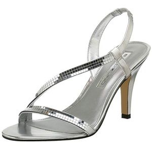 Bandolino Rayonna Silver Mirrored Strappy Sandal